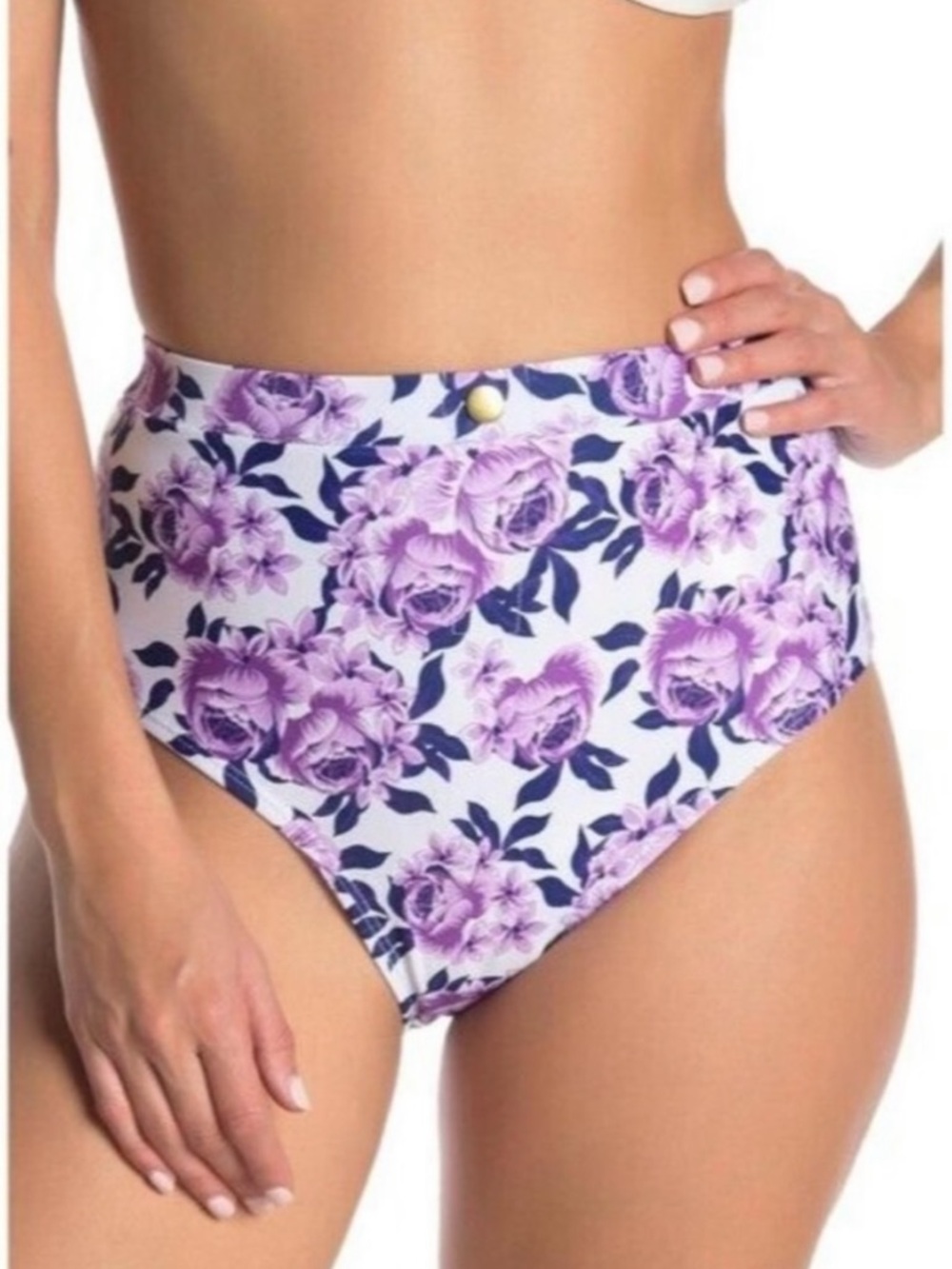 NWT Nicole Miller high waist bikini bottom